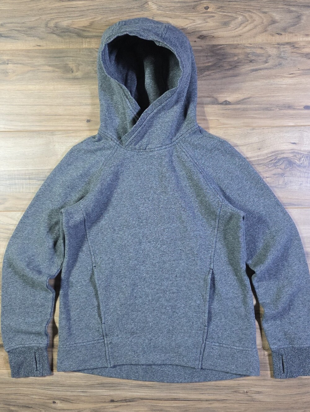 Lululemon Technical Pullover Hoodie Crossover Hood Gray Size 4 Athleisure